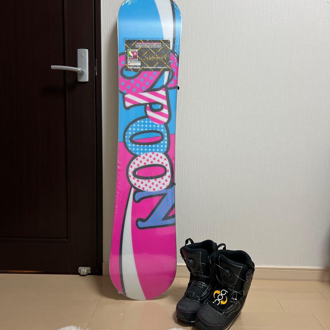新品⭐️SPOONスノーボード3点セット