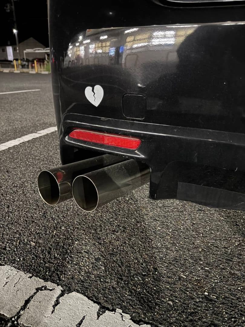 130系マークXワンオフストレートマフラー！リアピース左出し！