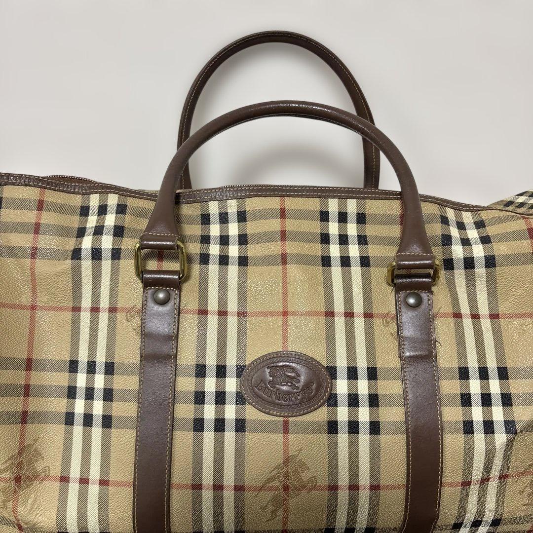 バーバリー　ボストンバッグ　ノバチェック