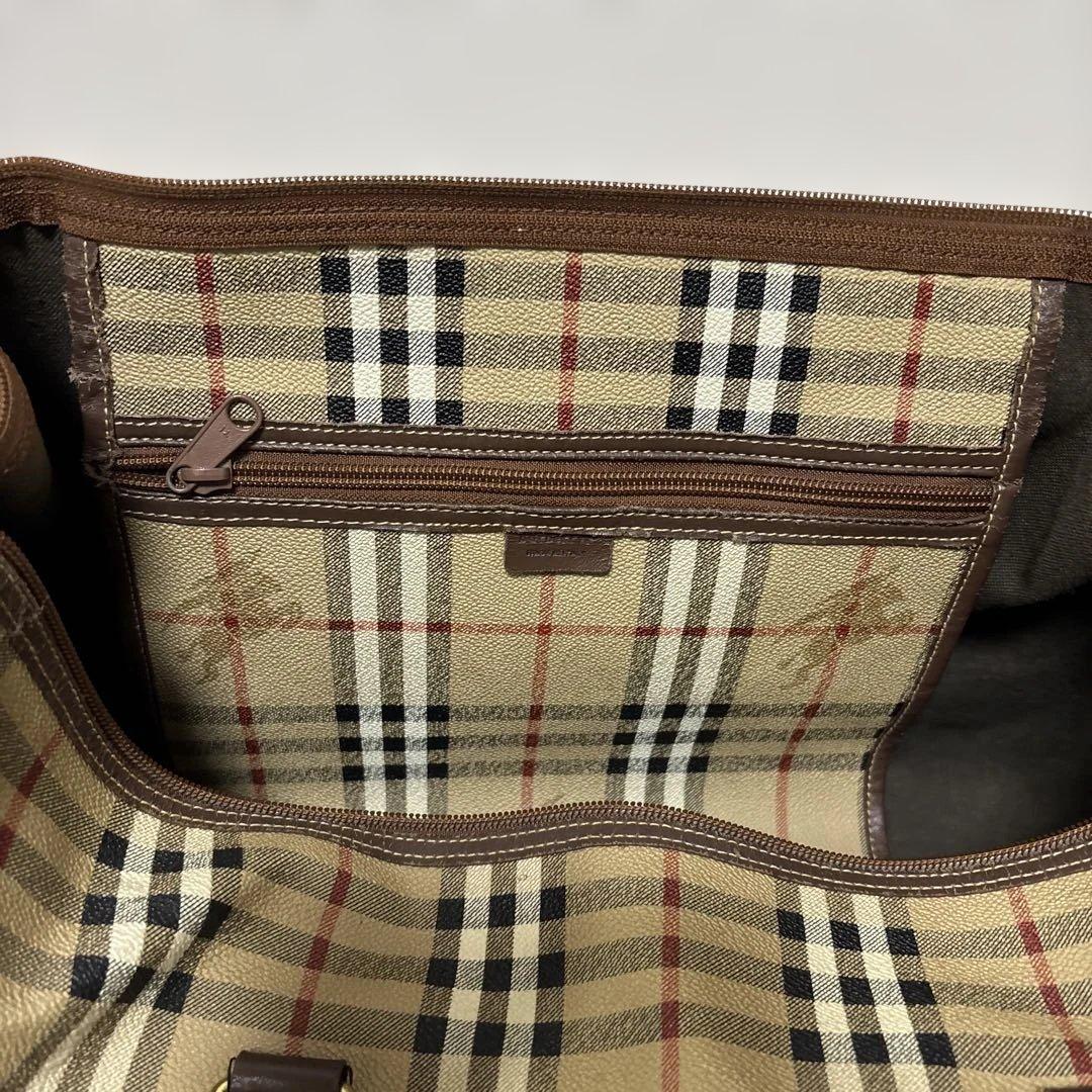 バーバリー　ボストンバッグ　ノバチェック