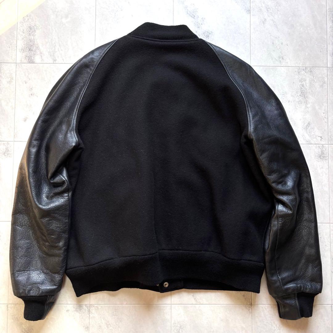 【入手困難】ゴールデンベア オールブラック レザースタジャン USA製 短丈