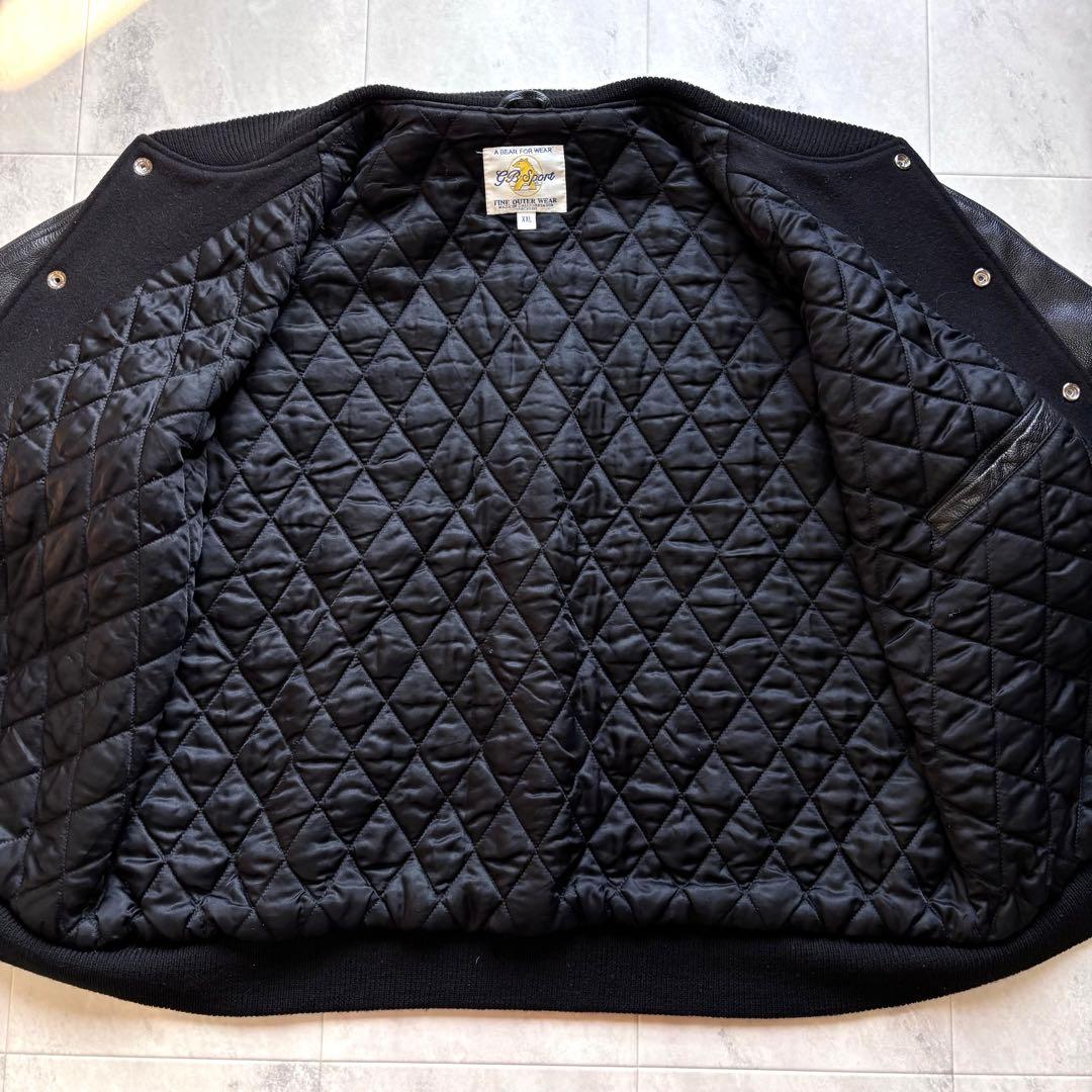 【入手困難】ゴールデンベア オールブラック レザースタジャン USA製 短丈