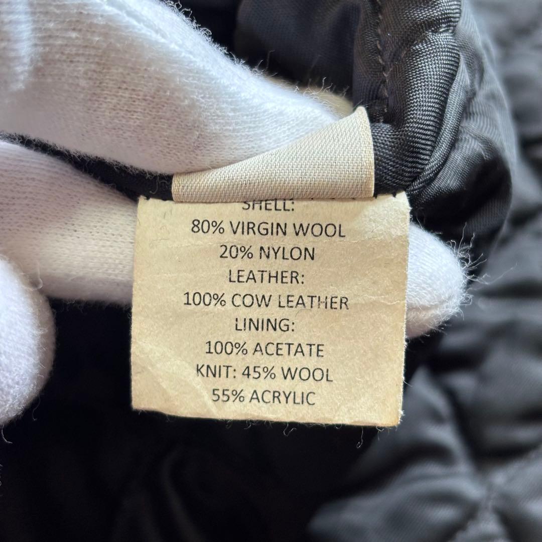 【入手困難】ゴールデンベア オールブラック レザースタジャン USA製 短丈