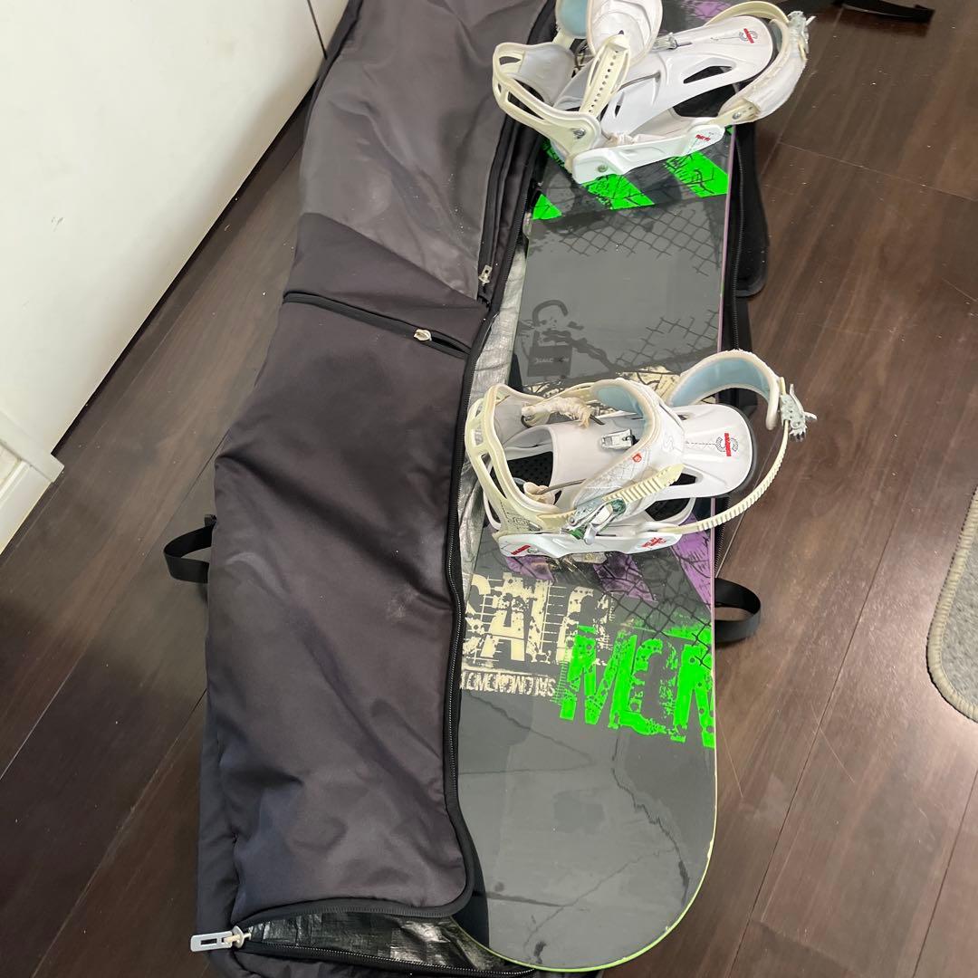 スノーボード バインディング、ブーツ、ハードケースフルセット