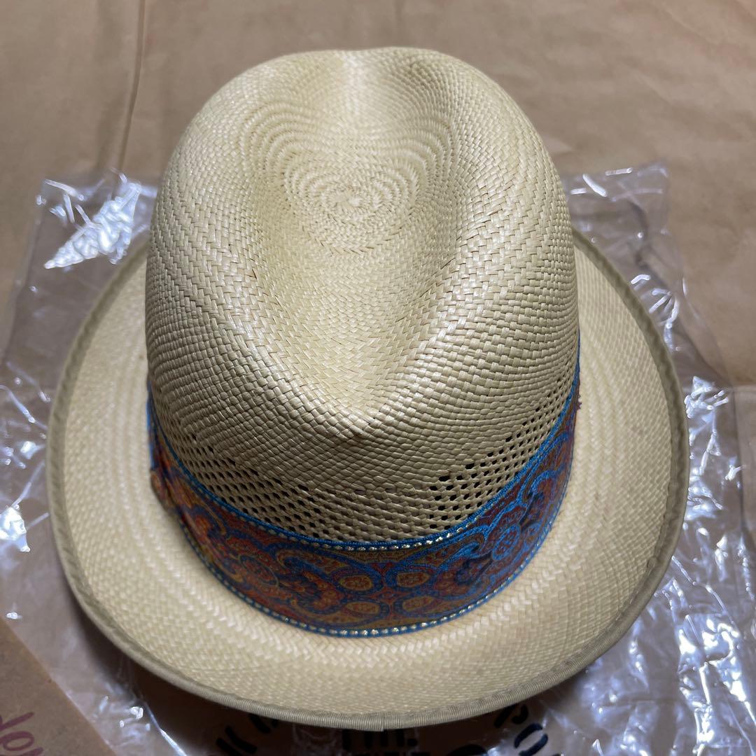 未使用品　テンダーロイン　ペイズリー柄 パナマ　ハット