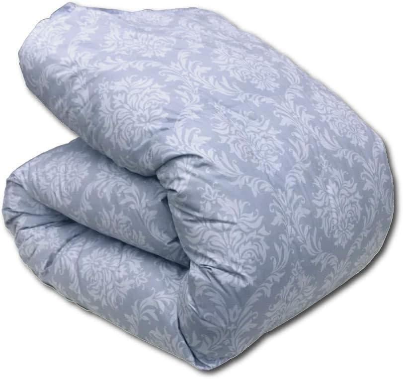 お誕生日【新品】　西川　羽毛布団　シングル　ダウン85%　軽量　ブルー