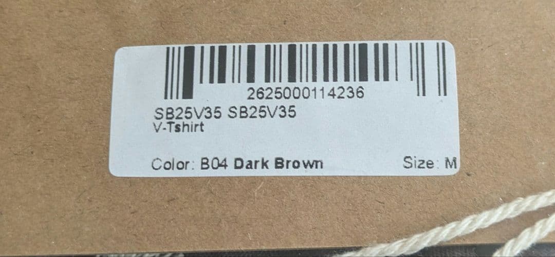 サルセーションウェア新作ＶTシャツダークブラウン色Мサイズ未開封品