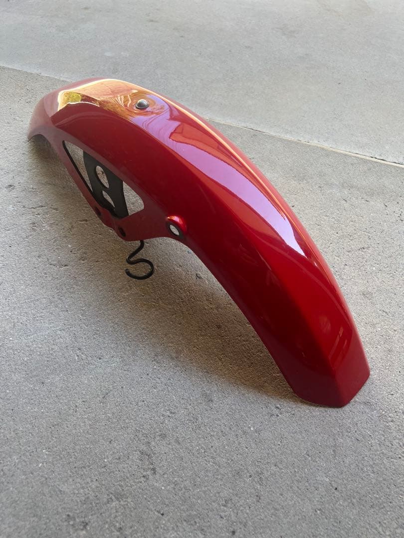 cbx 400f 純正フロントフェンダー　赤ソリ