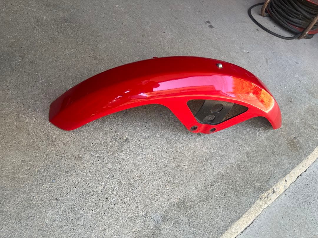 cbx 400f 純正フロントフェンダー　赤ソリ