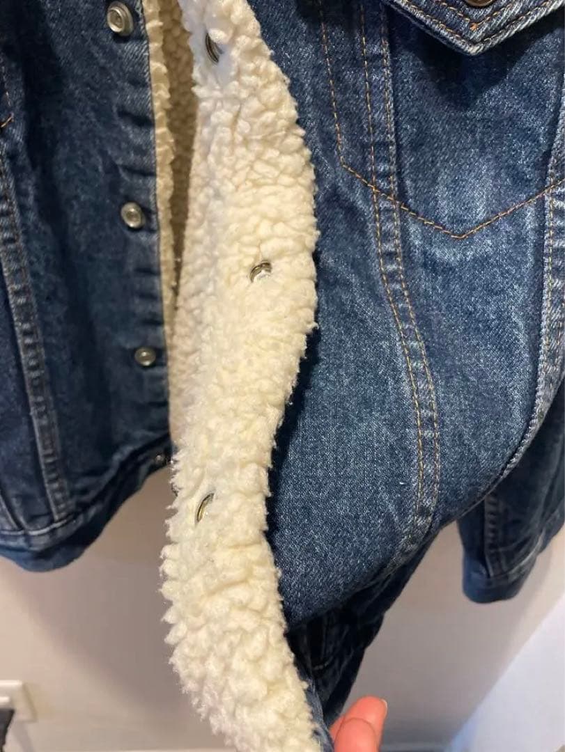 LEVI'S ボア襟付きデニムジャケット　メンズ　40センチ