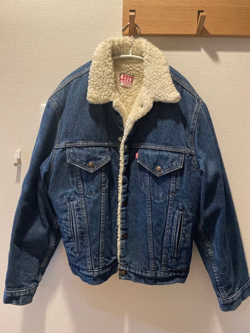 LEVI'S ボア襟付きデニムジャケット　メンズ　40センチ
