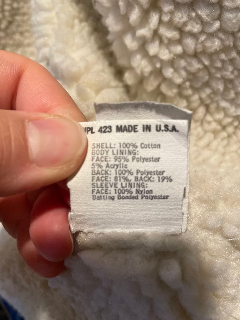 LEVI'S ボア襟付きデニムジャケット　メンズ　40センチ