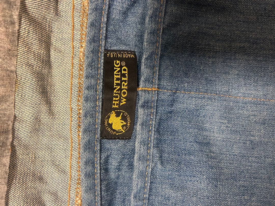 ハンティングワールド ショルダーバッグ デニムバッグ メッセンジャーバッグ