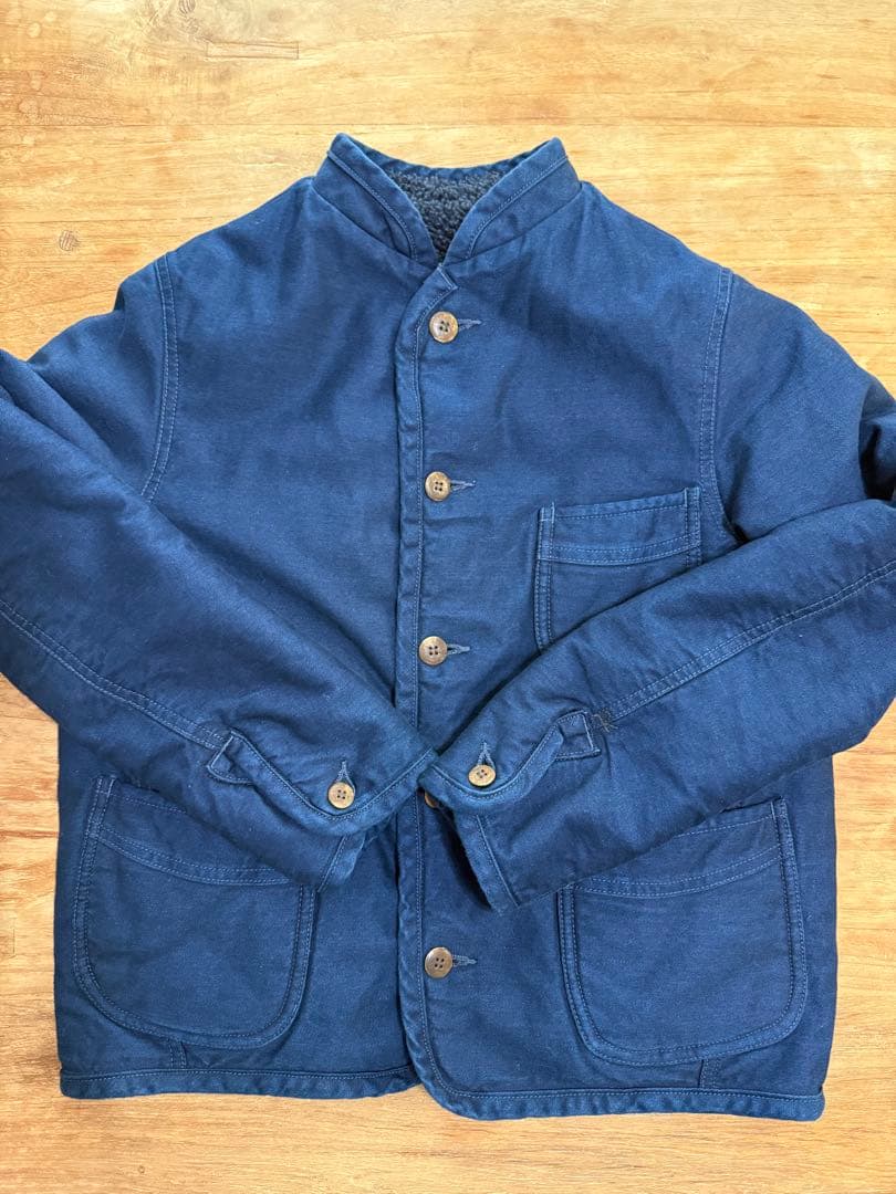 45Rリバーシブルボアコートインディゴ