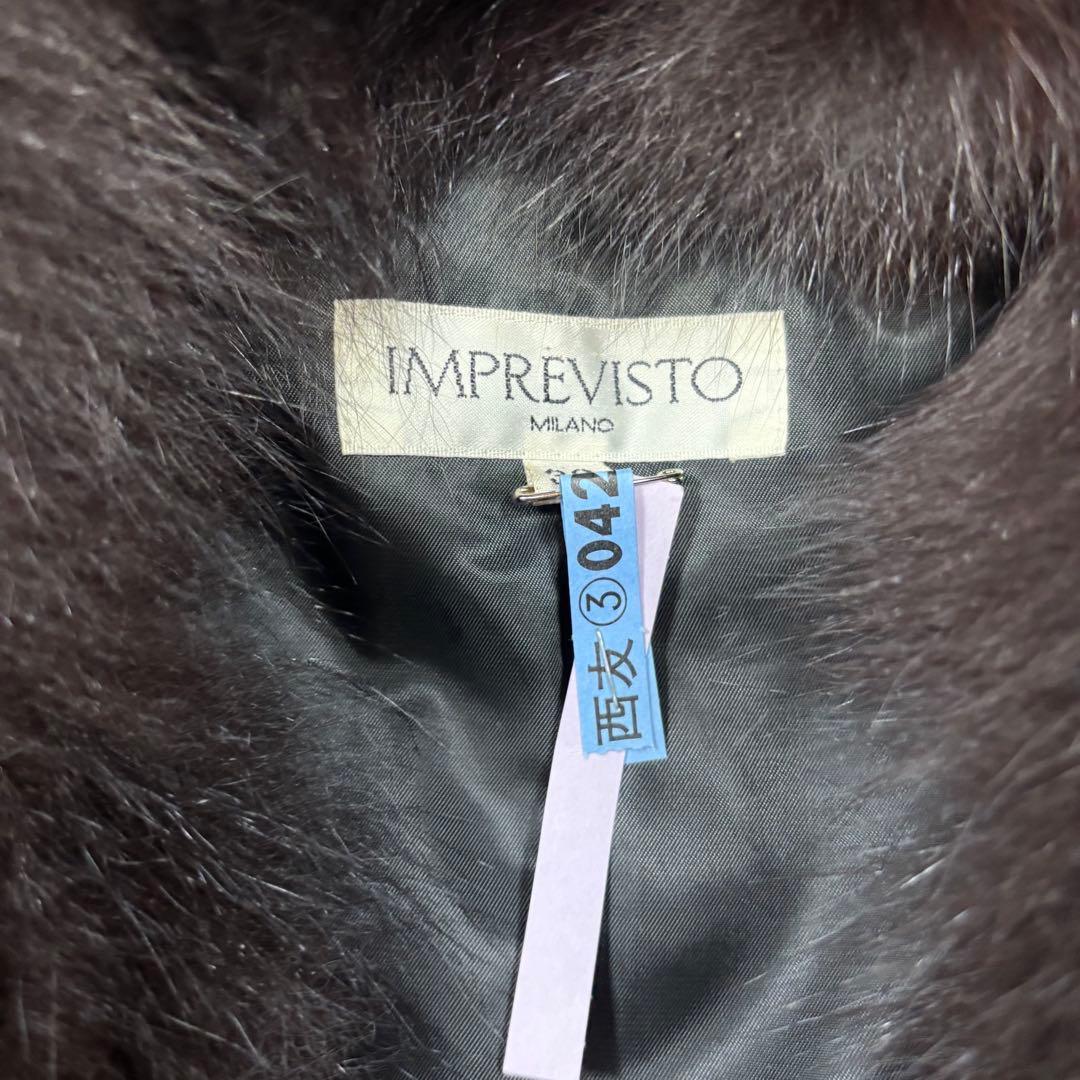 シルク100%✨フォックスリアルファーキルティングロングコート女優襟黒3way