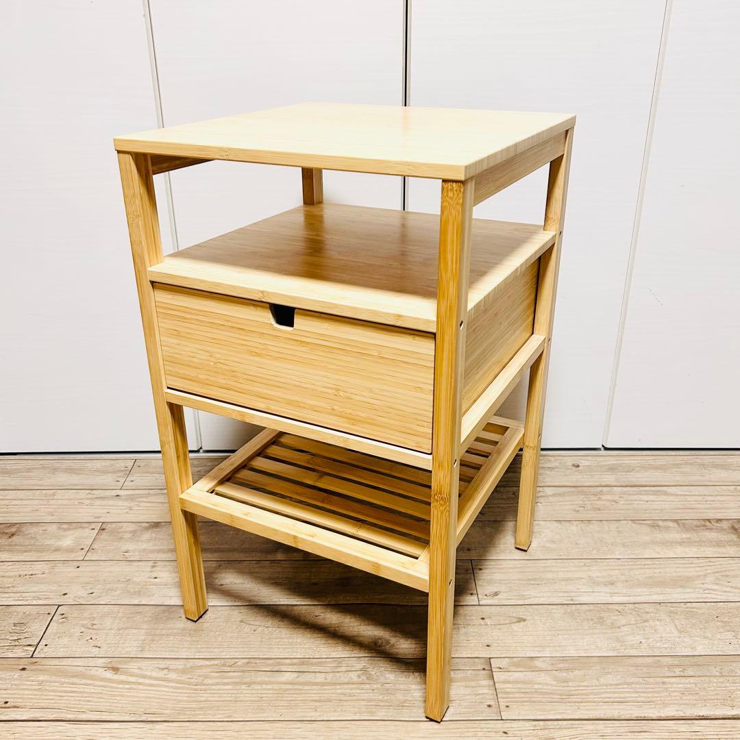 【美品 組立済】IKEA NORDKISA ノールドシーサ サイドテーブル