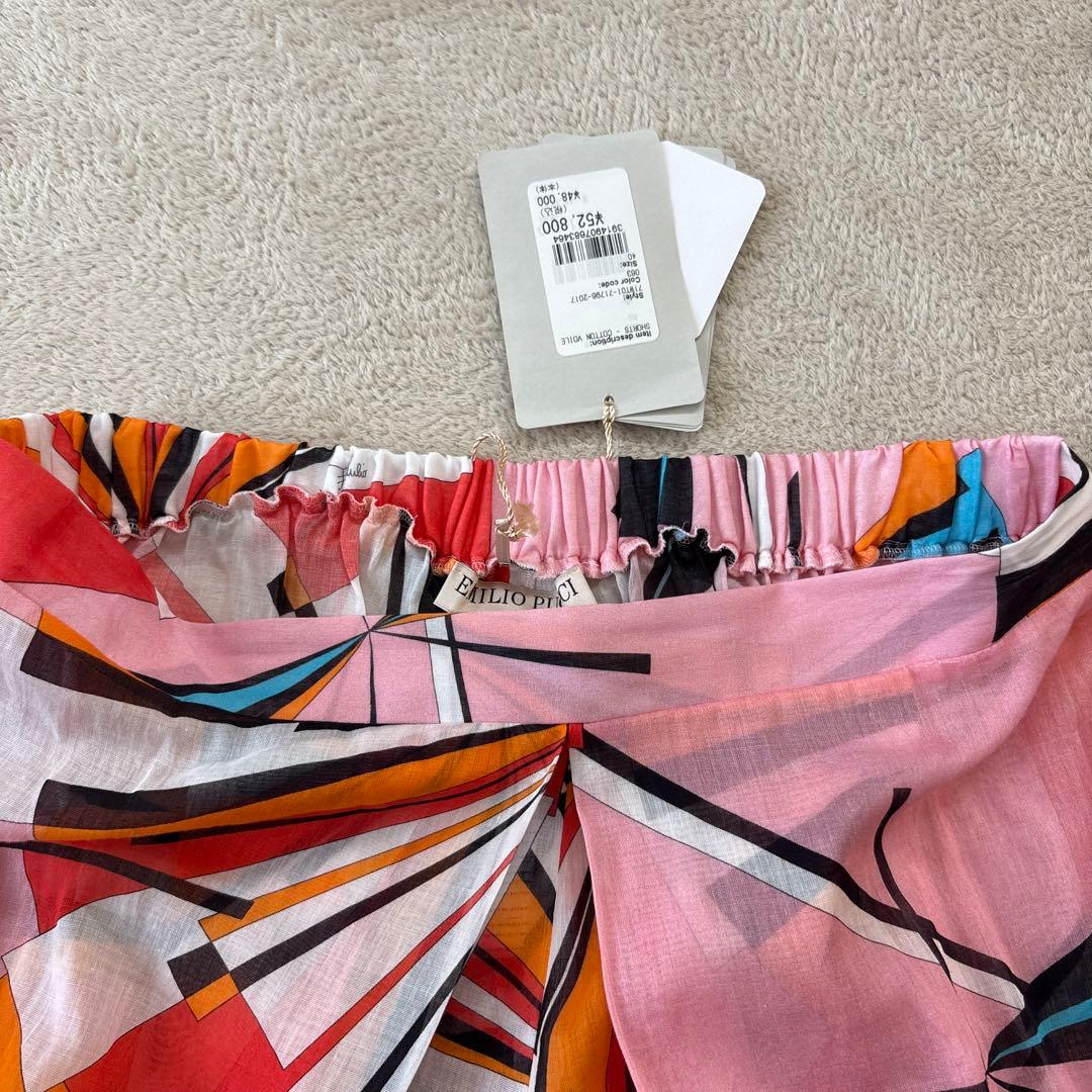 【未使用タグ付き】人気柄　エミリオプッチ　ショートパンツM 綿　ウエストゴム