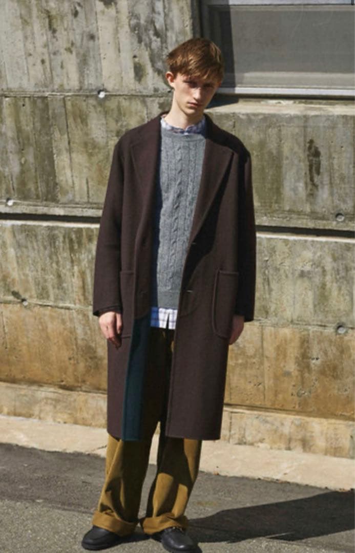 ユナイテッドアローズダブルフェイスコート ダークブラウン