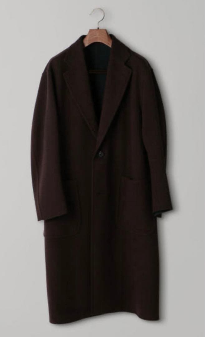 ユナイテッドアローズダブルフェイスコート ダークブラウン