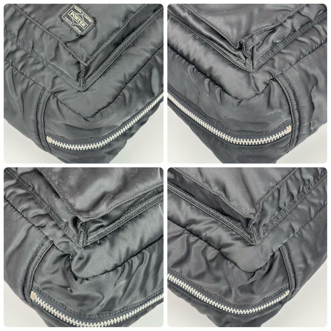 美品✨ポーター タンカー 2way ボストンバッグ 大容量 旅行 ブラック 黒