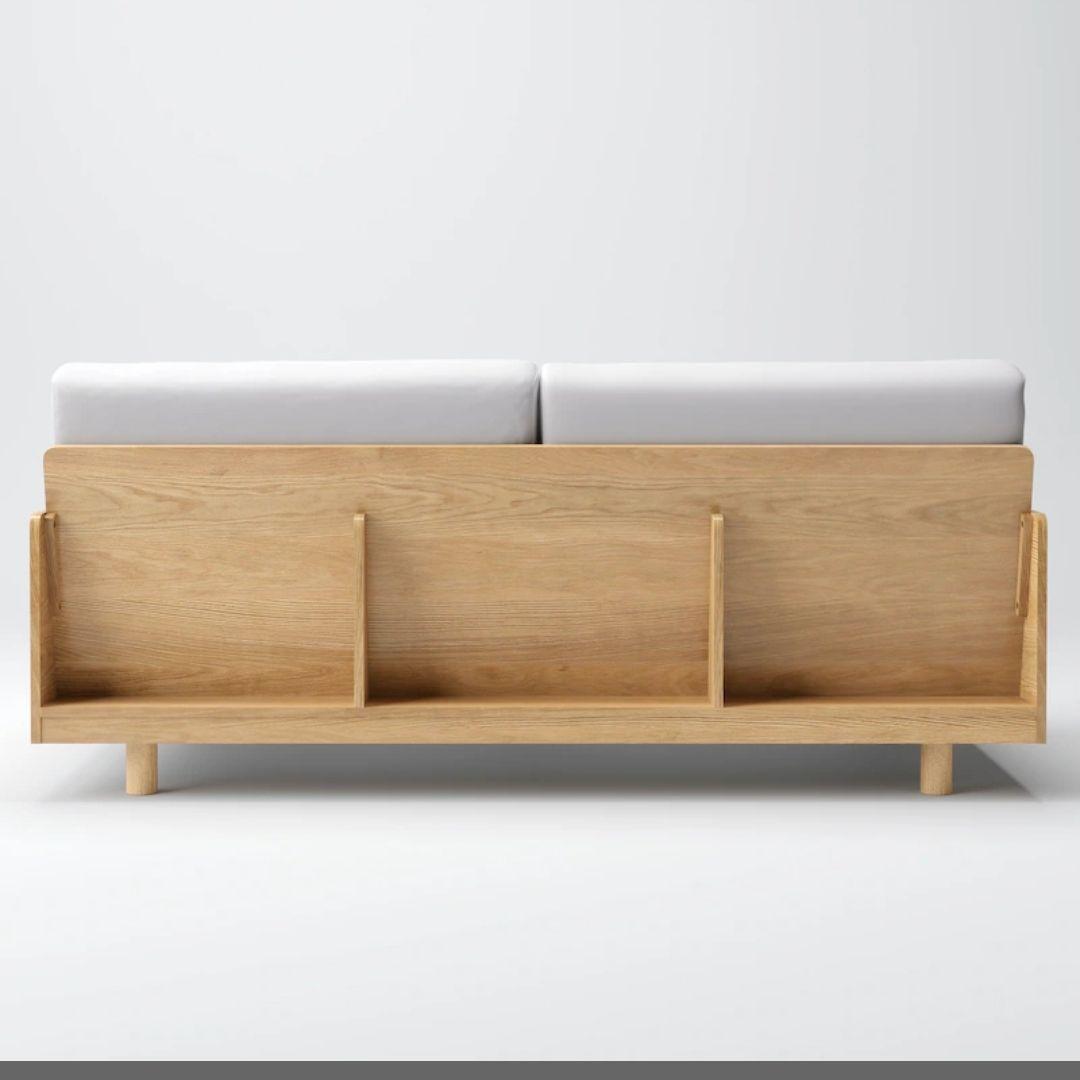 6/27までの出品です！無印良品 木製ソファ オーク材 突板2.5 シーター