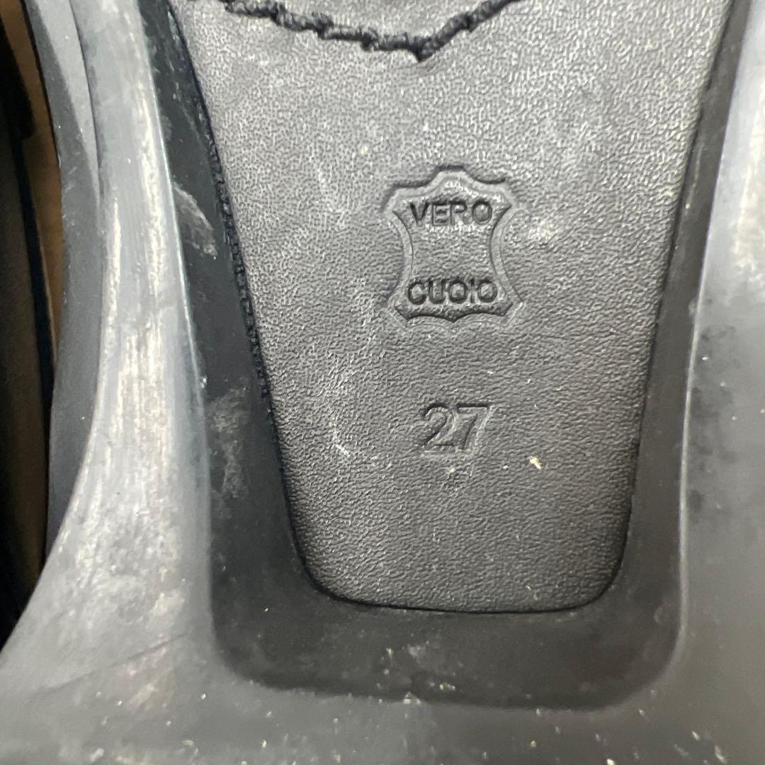 リーガル 黒 スリッポン 27cm