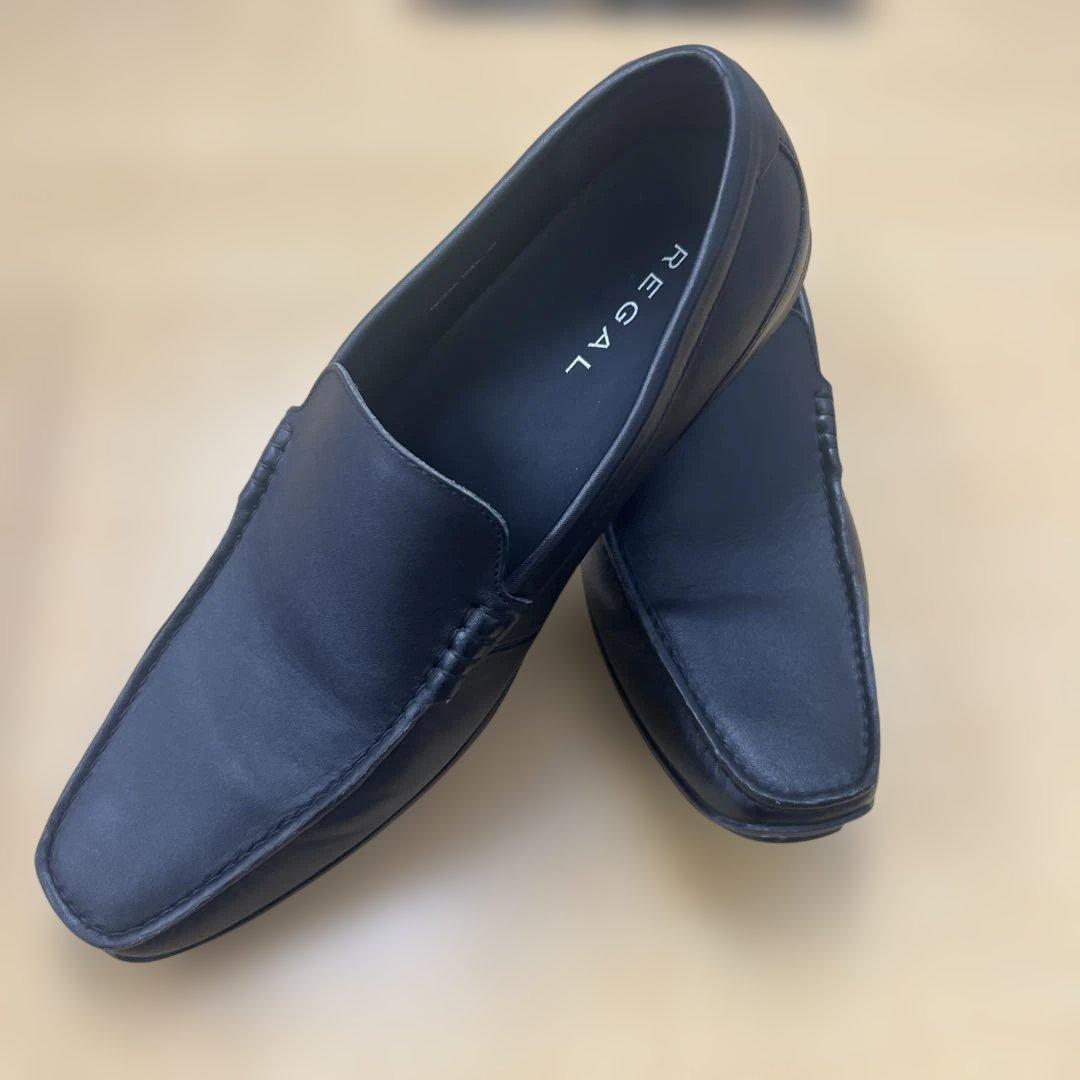 リーガル 黒 スリッポン 27cm