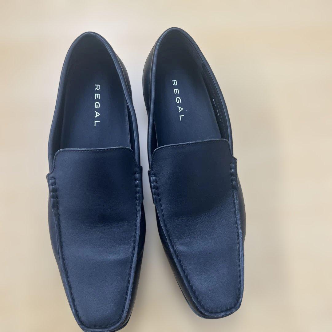 リーガル 黒 スリッポン 27cm