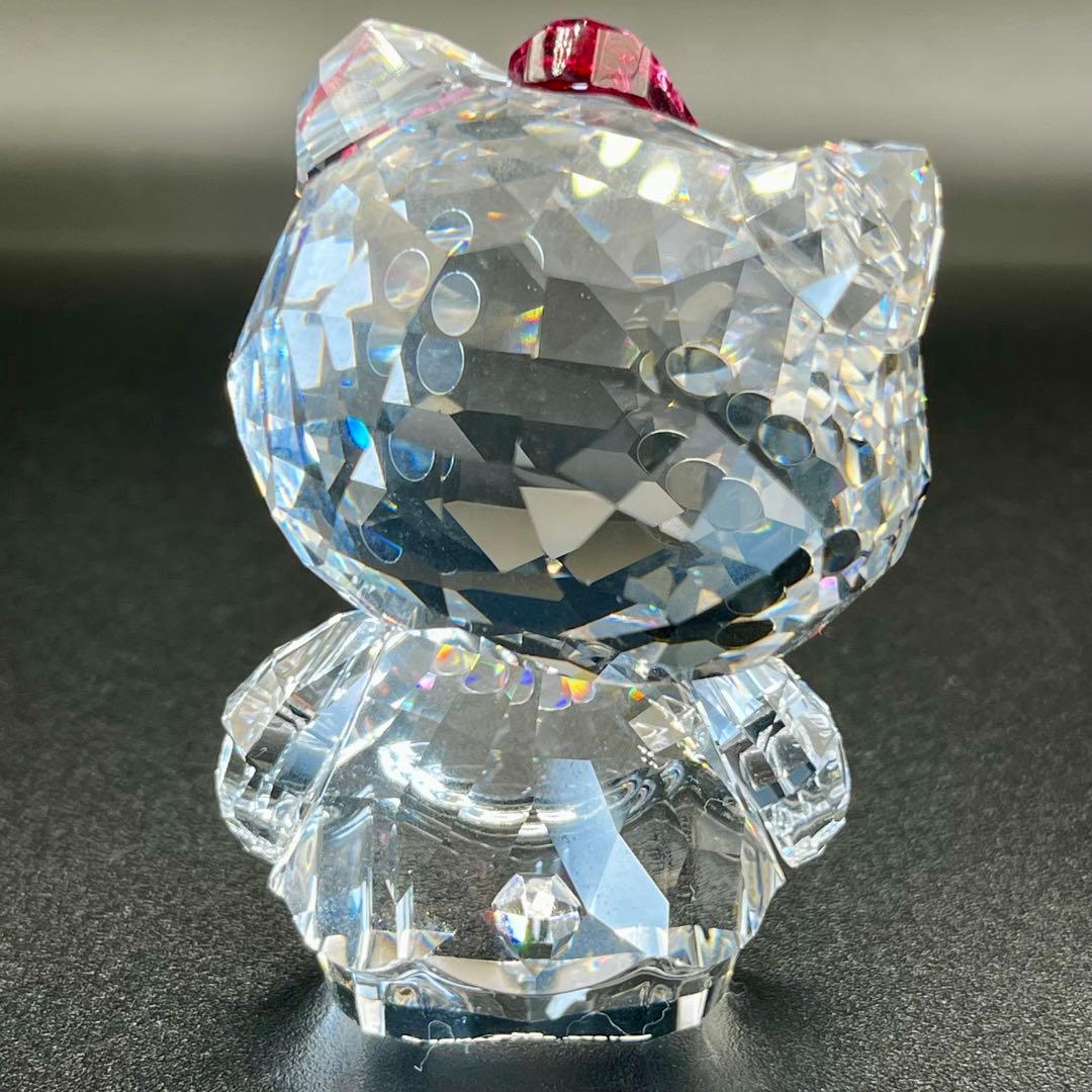 【超希少・廃盤】スワロフスキー ハローキティ ピンクリボン 置物 2011年限定