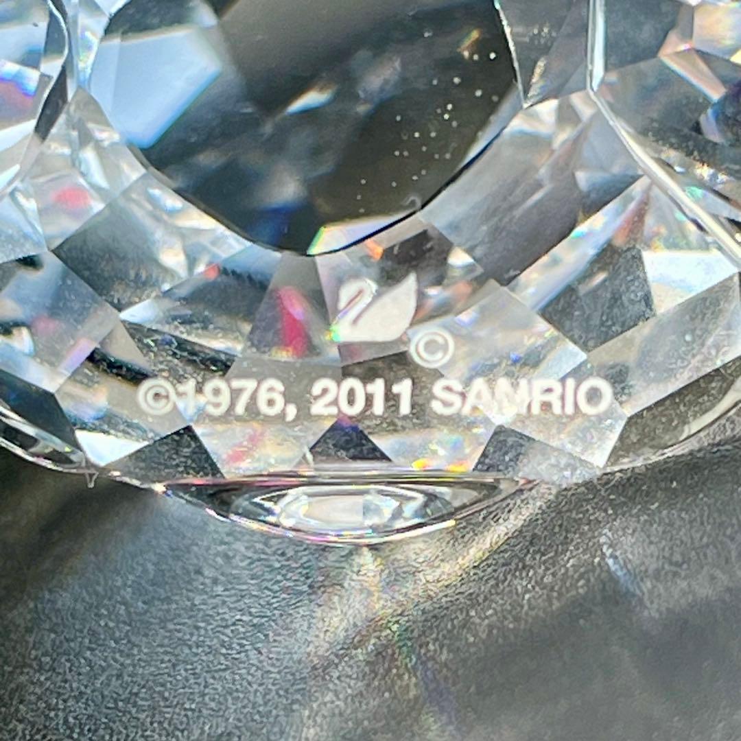 【超希少・廃盤】スワロフスキー ハローキティ ピンクリボン 置物 2011年限定