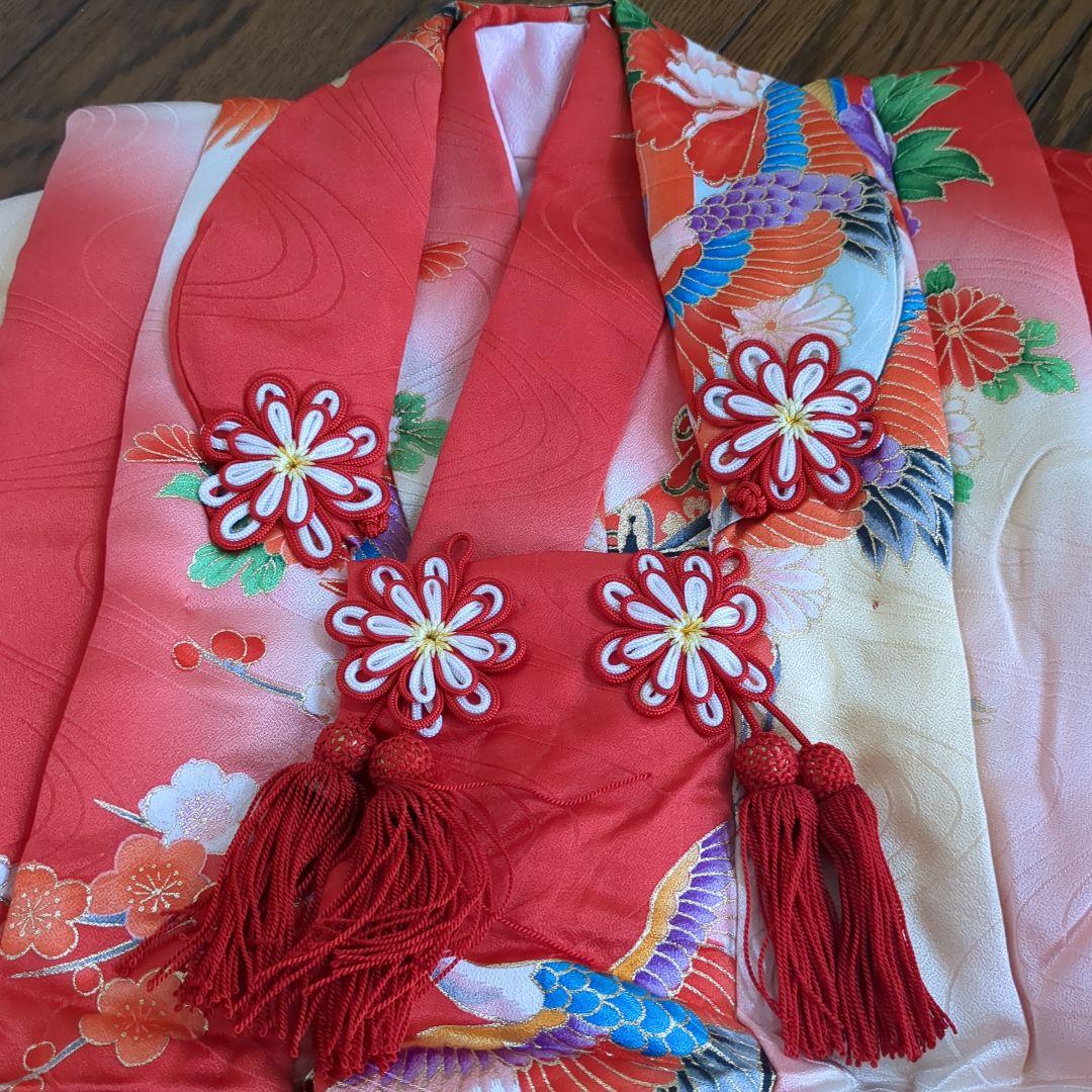 No1 正絹　七五三　3歳着物長襦袢被布セット