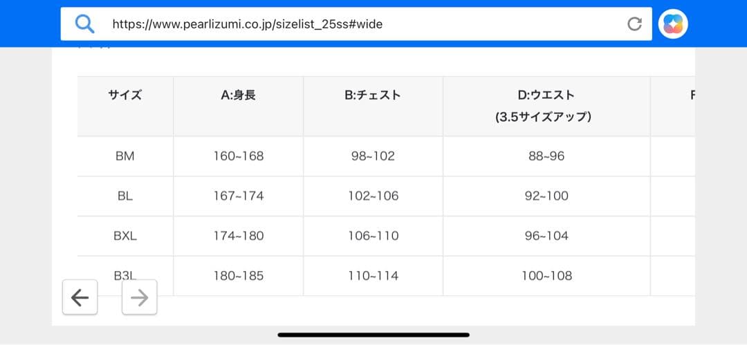 パールイズミ　プリントジャージ　ワイドサイズBL試着のみ