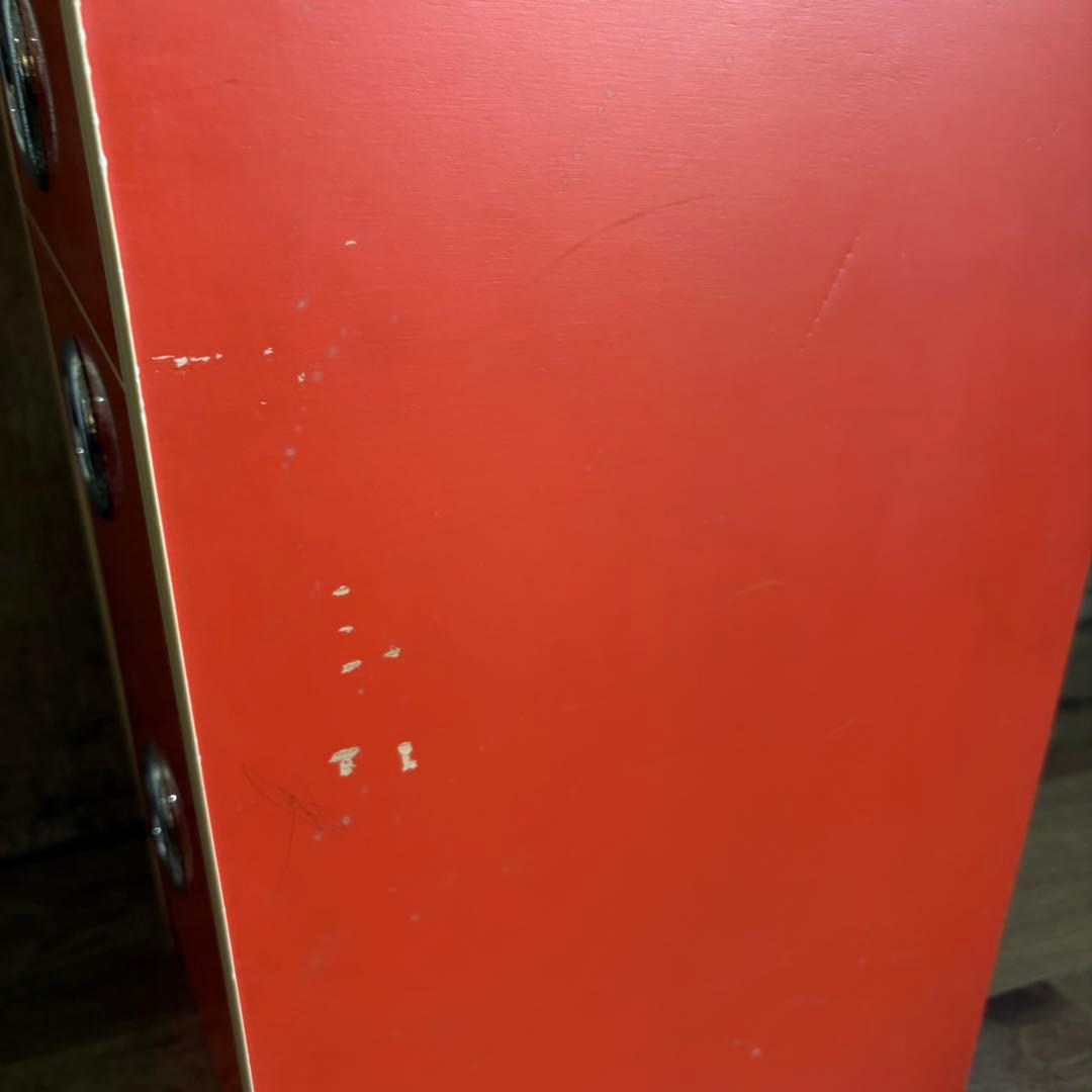 昭和レトロ レトロポップ 5段チェスト オレンジ　レトロタンス　ヴィンテージ