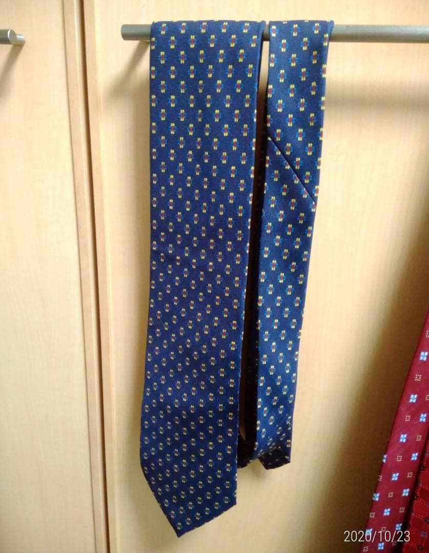 ネイビー ドット柄 ネクタイ セット