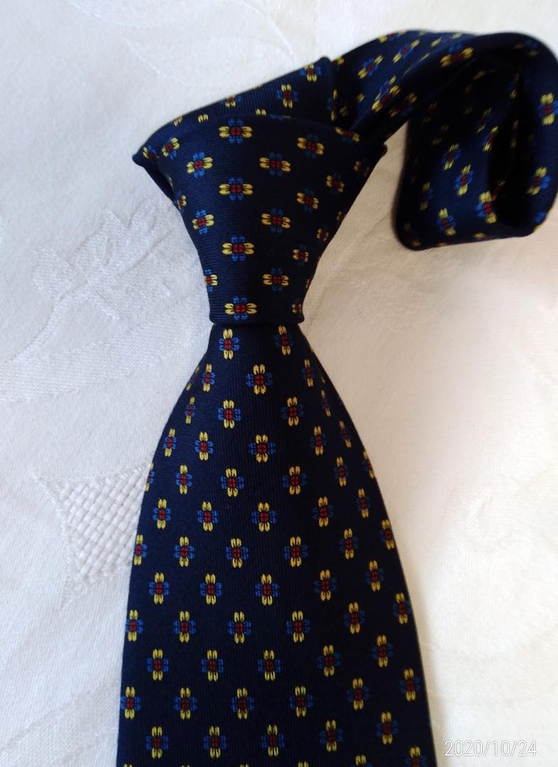 ネイビー ドット柄 ネクタイ セット