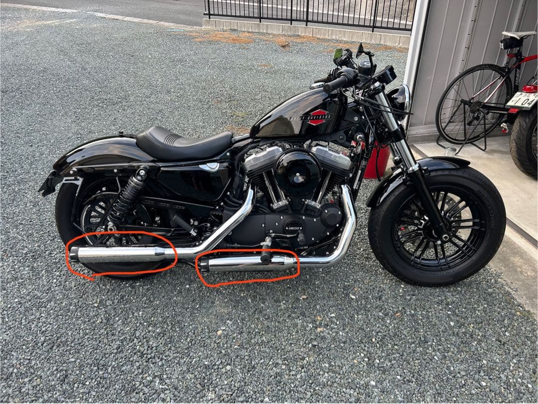 XL1200X マフラー　スポーツスター　スリップオン　ハーレーダビッドソン