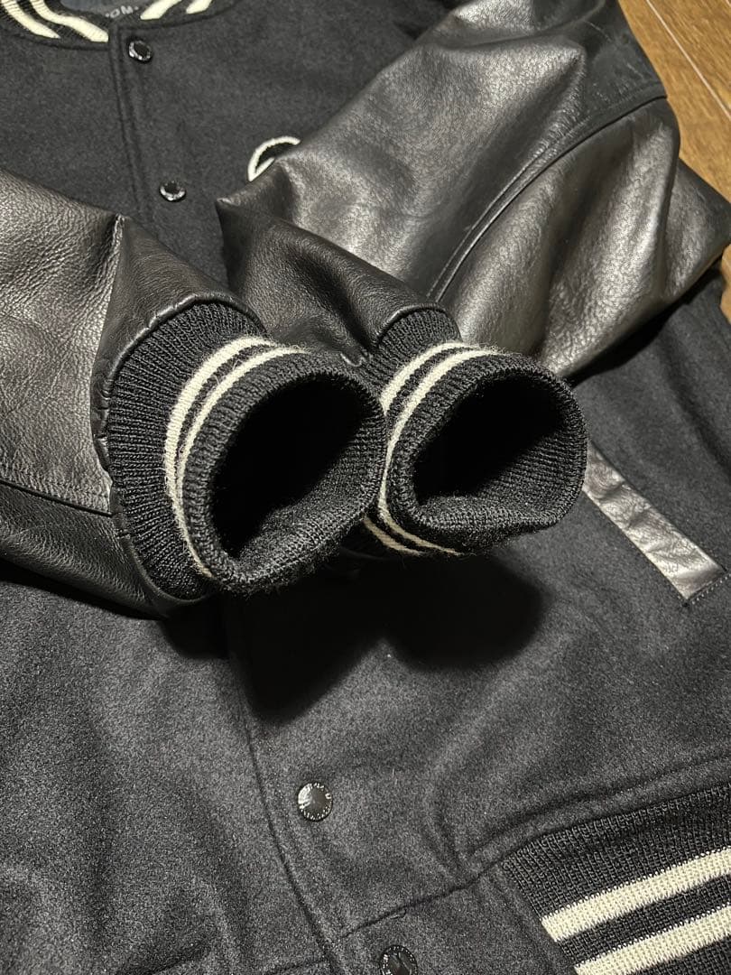 WACKOMARIA ワコマリア　スタジャン レザーブラック