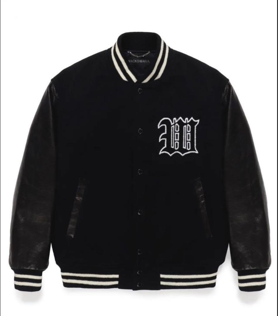 WACKOMARIA ワコマリア　スタジャン レザーブラック