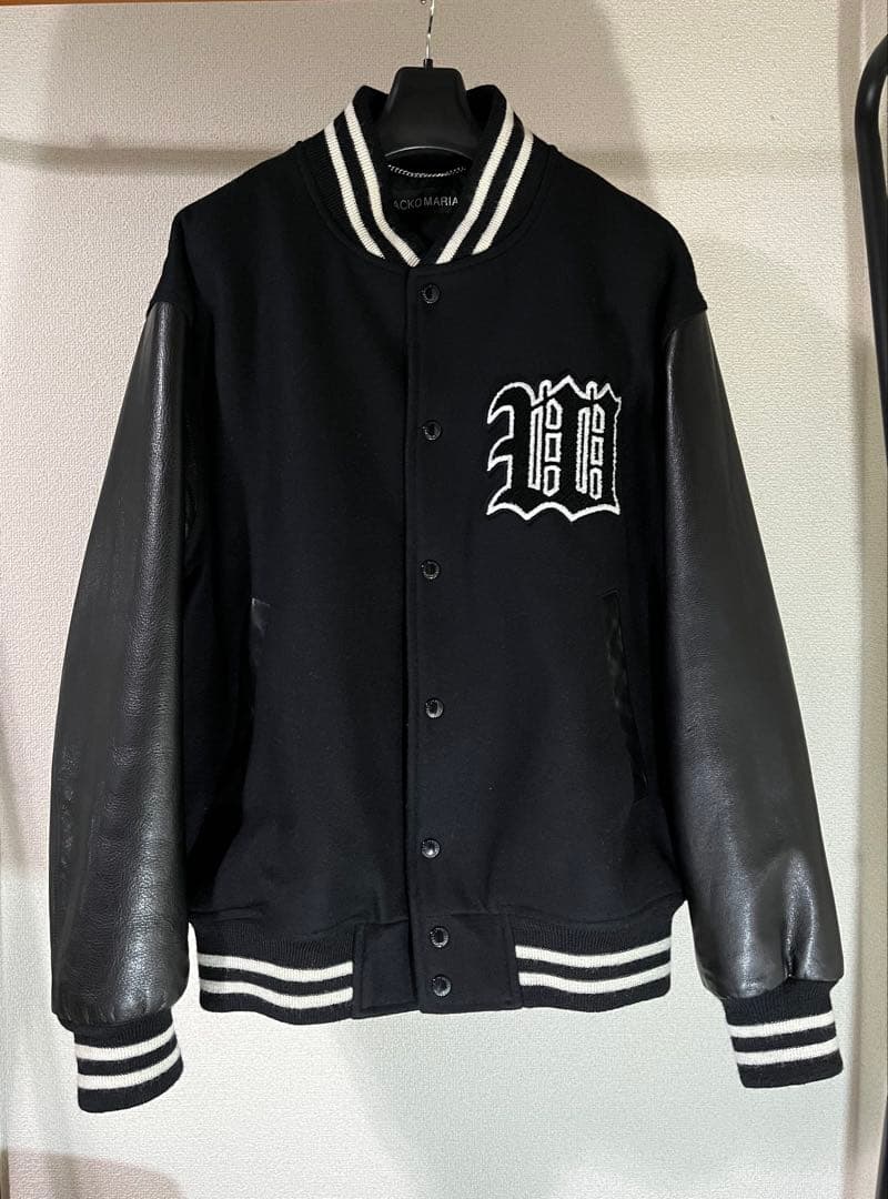 WACKOMARIA ワコマリア　スタジャン レザーブラック