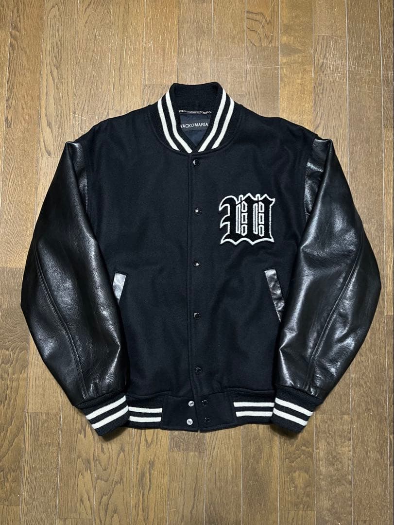 WACKOMARIA ワコマリア　スタジャン レザーブラック