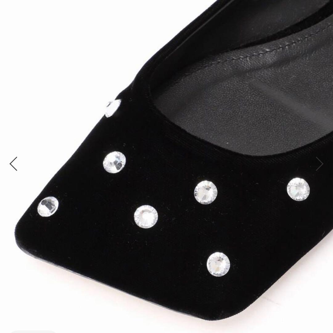 【美品】PIPPICHIC ビジューフラットシューズ LINDADIAMOND8