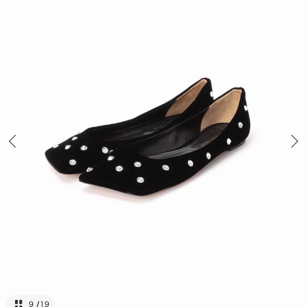 【美品】PIPPICHIC ビジューフラットシューズ LINDADIAMOND8