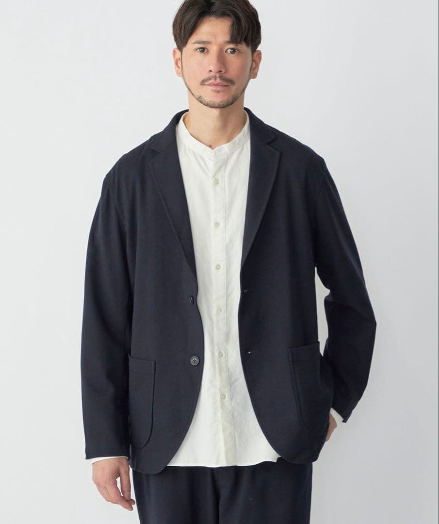 SHIPS ソフト ストレッチツイルセット アップ（ジャケット+イージーパンツ）