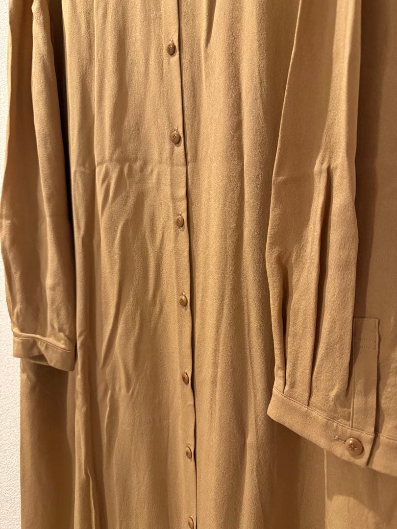 【新品未使用】ミナペルホネン fondant ドレス brown 40