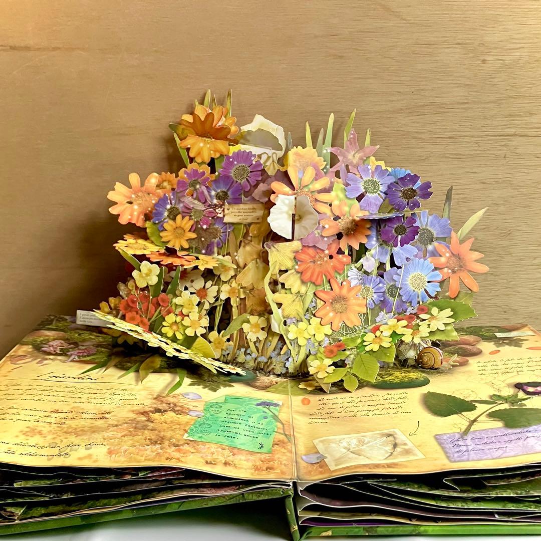 絵本 フラワー・フェアリーズ(花の妖精たち)のお話 イタリア語版　仕掛け絵本