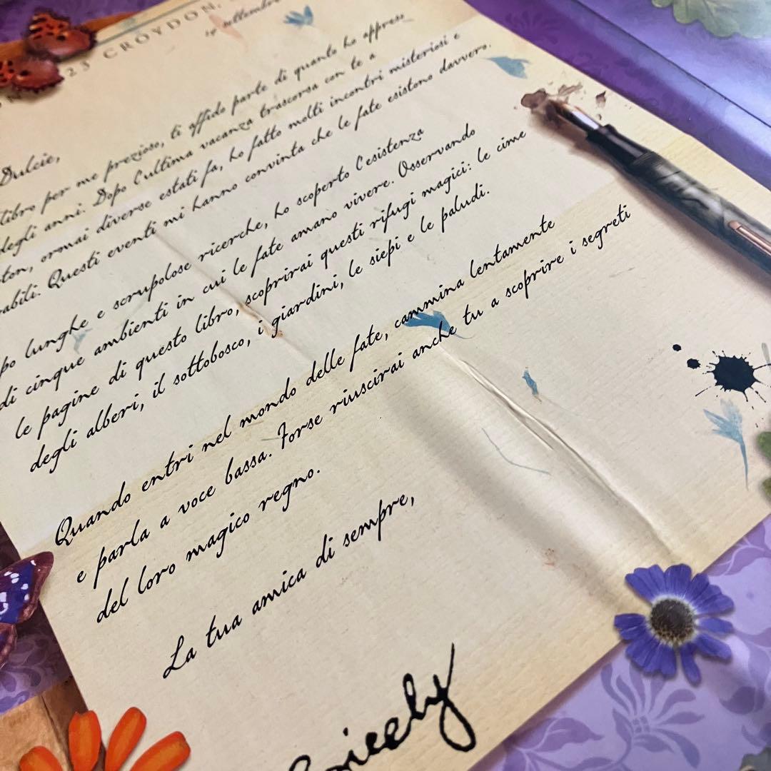 絵本 フラワー・フェアリーズ(花の妖精たち)のお話 イタリア語版　仕掛け絵本