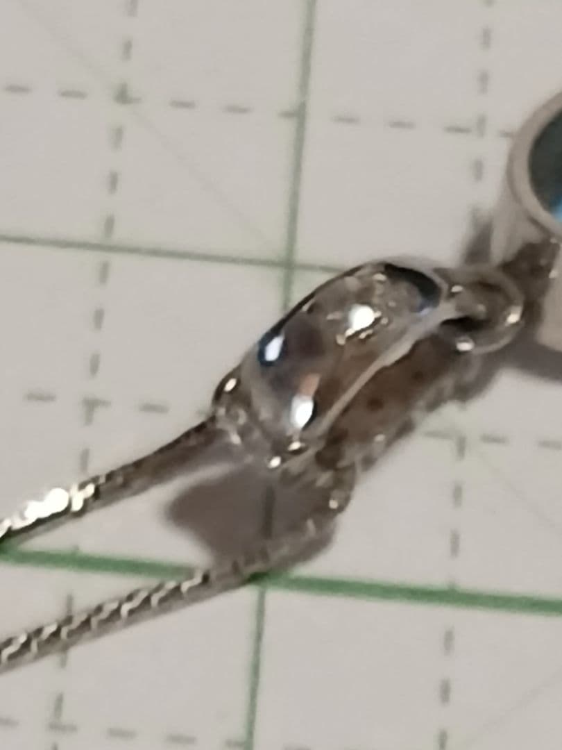 高級未使用アクアマリン0.98ct、ダイヤ0.15ct刻印プラチナペンダント