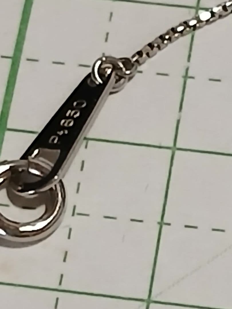 高級未使用アクアマリン0.98ct、ダイヤ0.15ct刻印プラチナペンダント