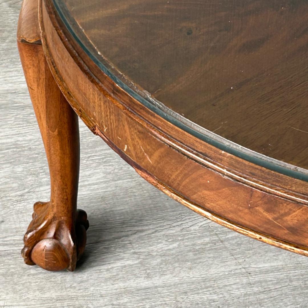 【最終値下げ】アンティーク 家具 ガラストップ コーヒーテーブル 英国 194A