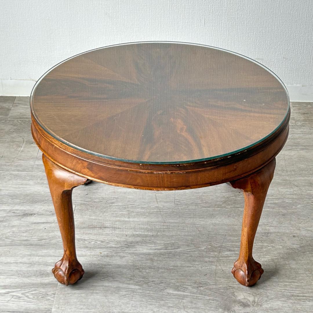 【最終値下げ】アンティーク 家具 ガラストップ コーヒーテーブル 英国 194A